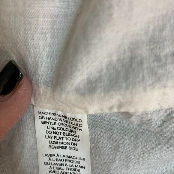 EUC Joe Fresh Blue and White Print Cotton Short Sleeve Lined Spring Dres… - Picture 7 of 8